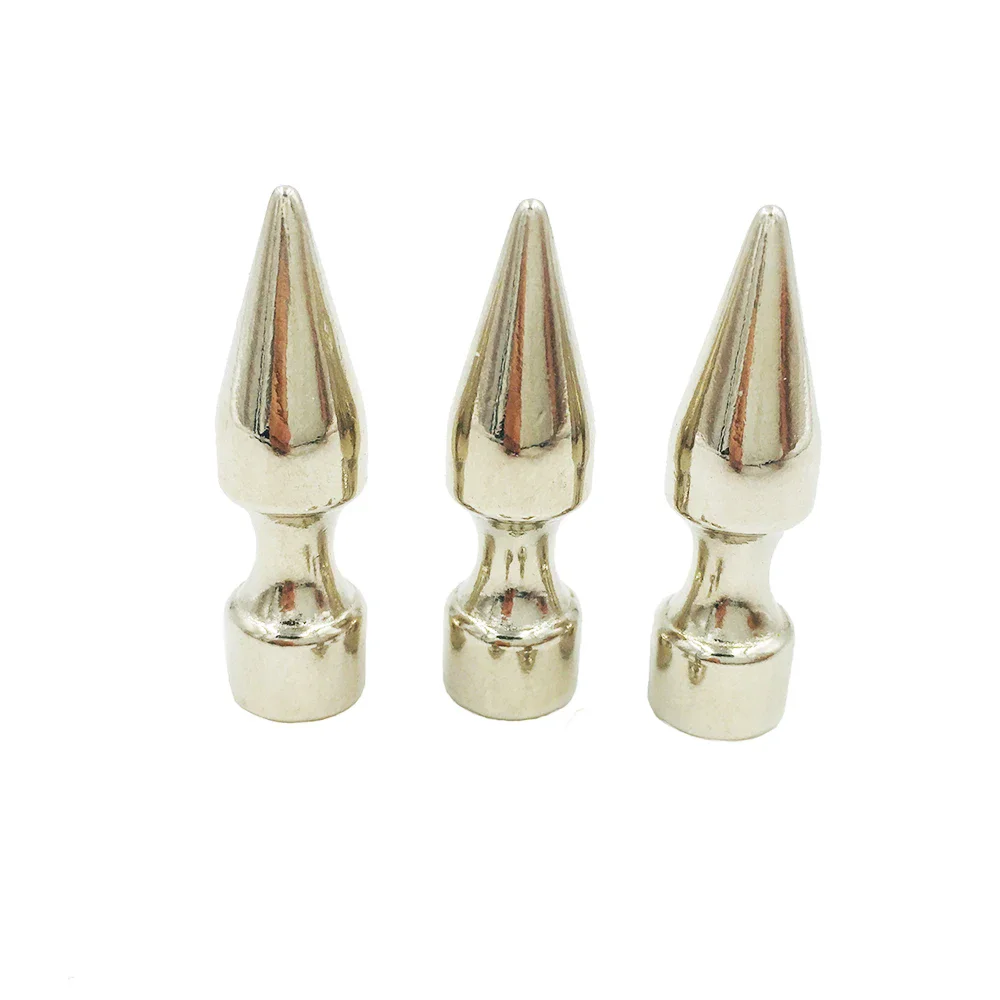 20Pcs 10x35mm Sliver Zinc Alloy Spikes Cone Spots Metal Studs Leathercraft Rivets Punk Spike Clothes Bags Belt Pet Collars DIY