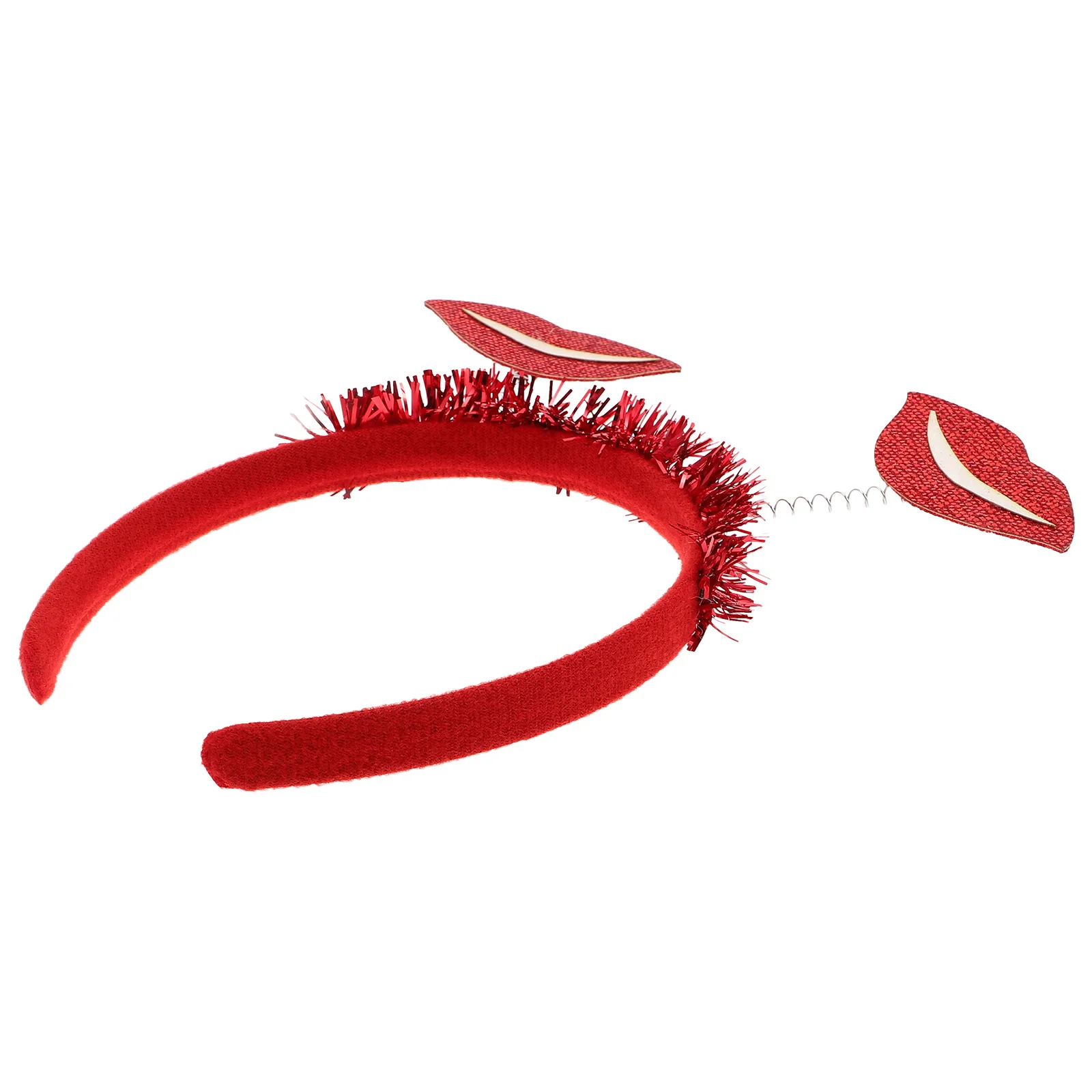 عصابة رأس حمراء للشفاه لعيد الحب وحفلات الزفاف وإكسسوارات عصابة رأس للاحتفال الرومانسي للنساء