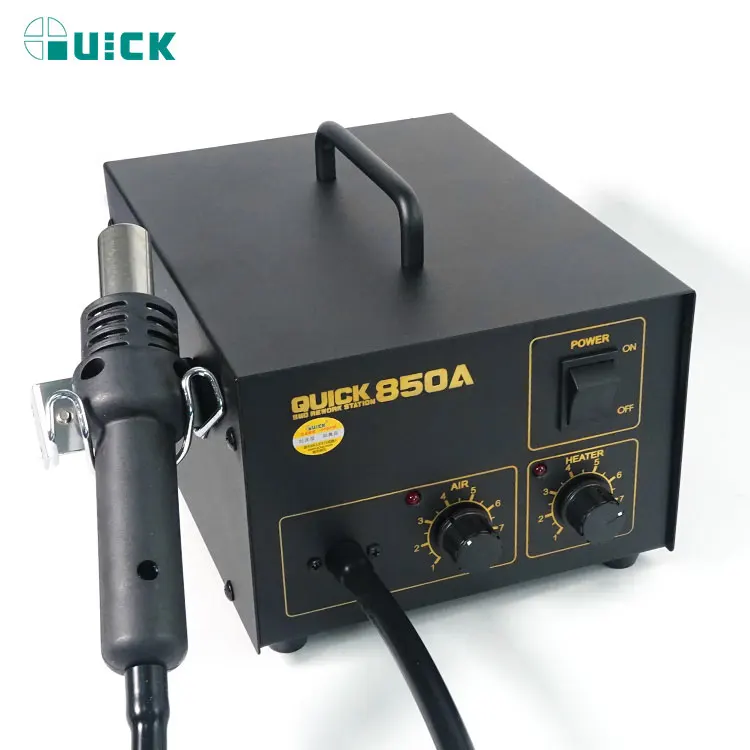QUICK 850 Series Rework Station Hot Air Soldering Station SMD Rework Station Lead Free With Heat Gun 850A 850A+ 850D