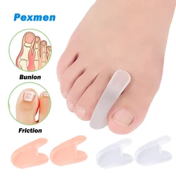Pexmen 2Pcs Gel Toe Separators for Bunions Toe Straightener for Aligning and Correcting Toes Prevent Blisters Calluses and Corns