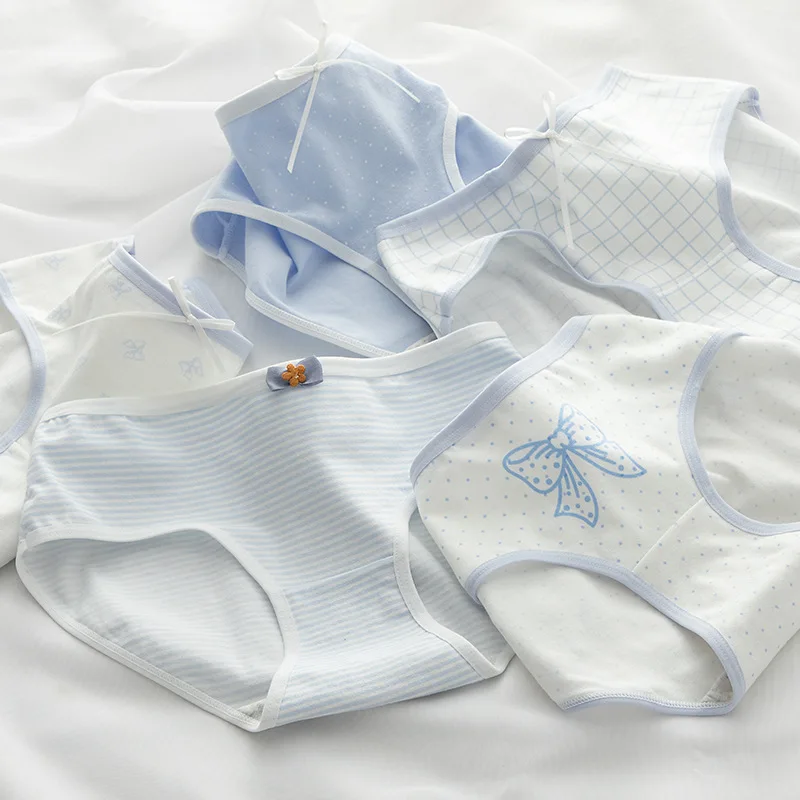M-XL bawełniane majtki bielizna damska majtki średnio wysoka talia bezszwowe kalesony komfortowe figi dziewczęce spodenki z kokardką kobiece seksowna bielizna