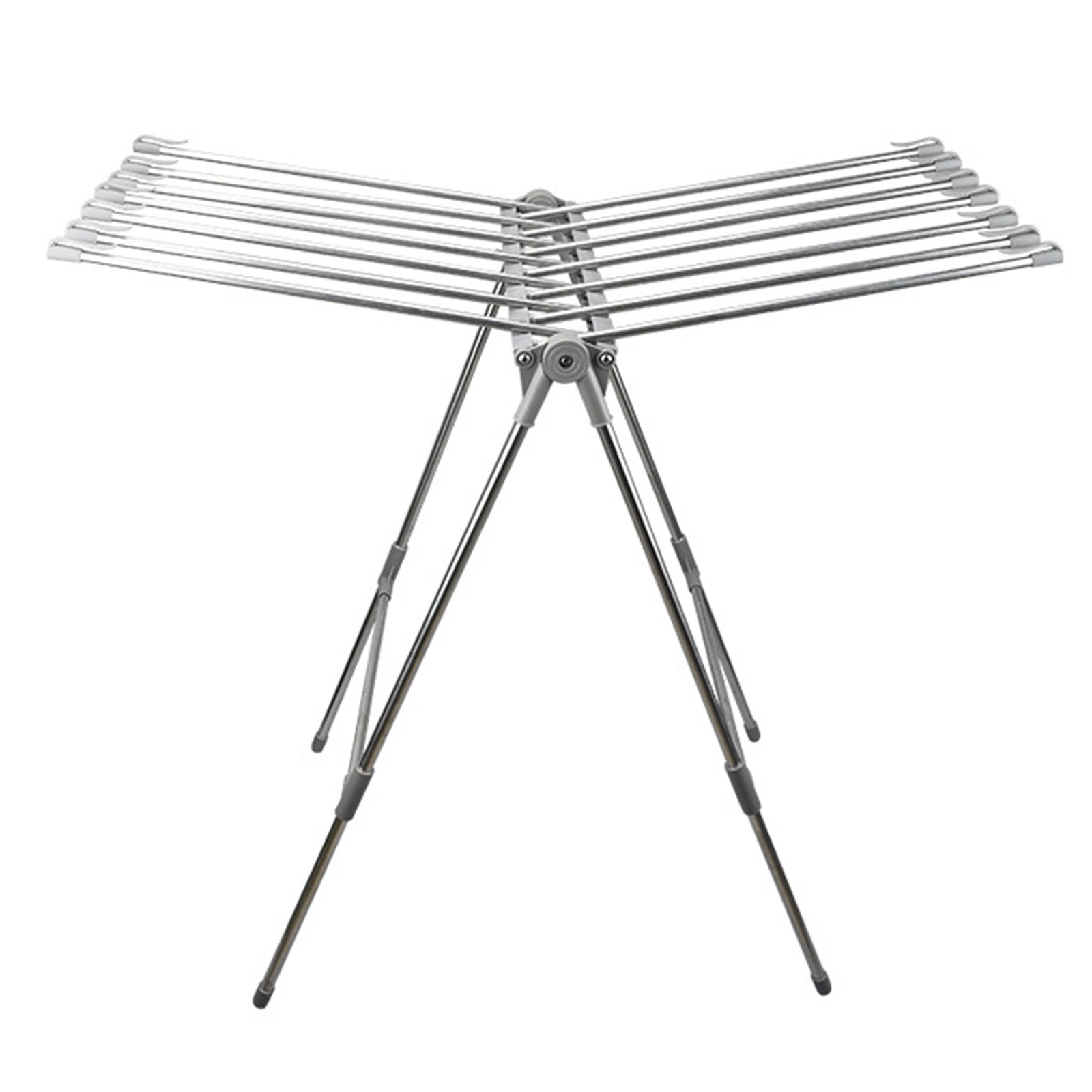 

Foldable Stainless Steel Metal Drying Rack Clothing Ventilated Metal Laundry Rack Heavy-Duty Laundry Drying Rack Indoor Outdoor