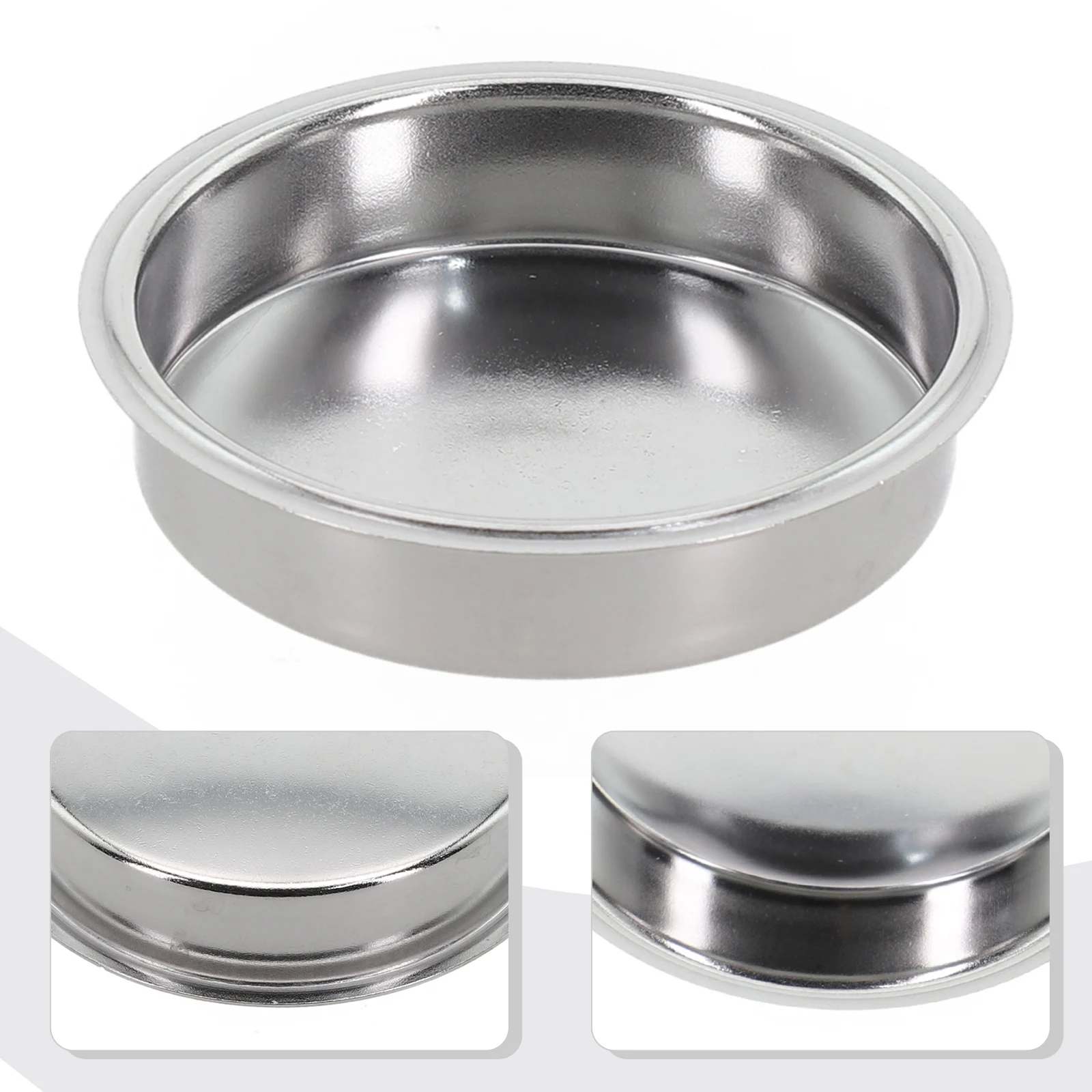 1pcs 51/54/58mm Coffee Blind Filter Basket Stainless Steel Non Pressurized Filter Cup Non-Pressurized Precision Portafilter