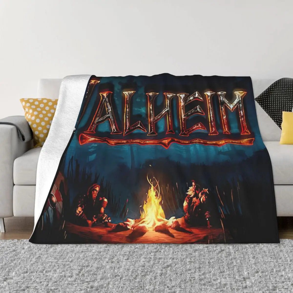 

Valheim Game Blanket Velvet Winter Cool Adult/Kid Breathable Super Warm Throw Blankets for Bedding Bedroom Bedspread