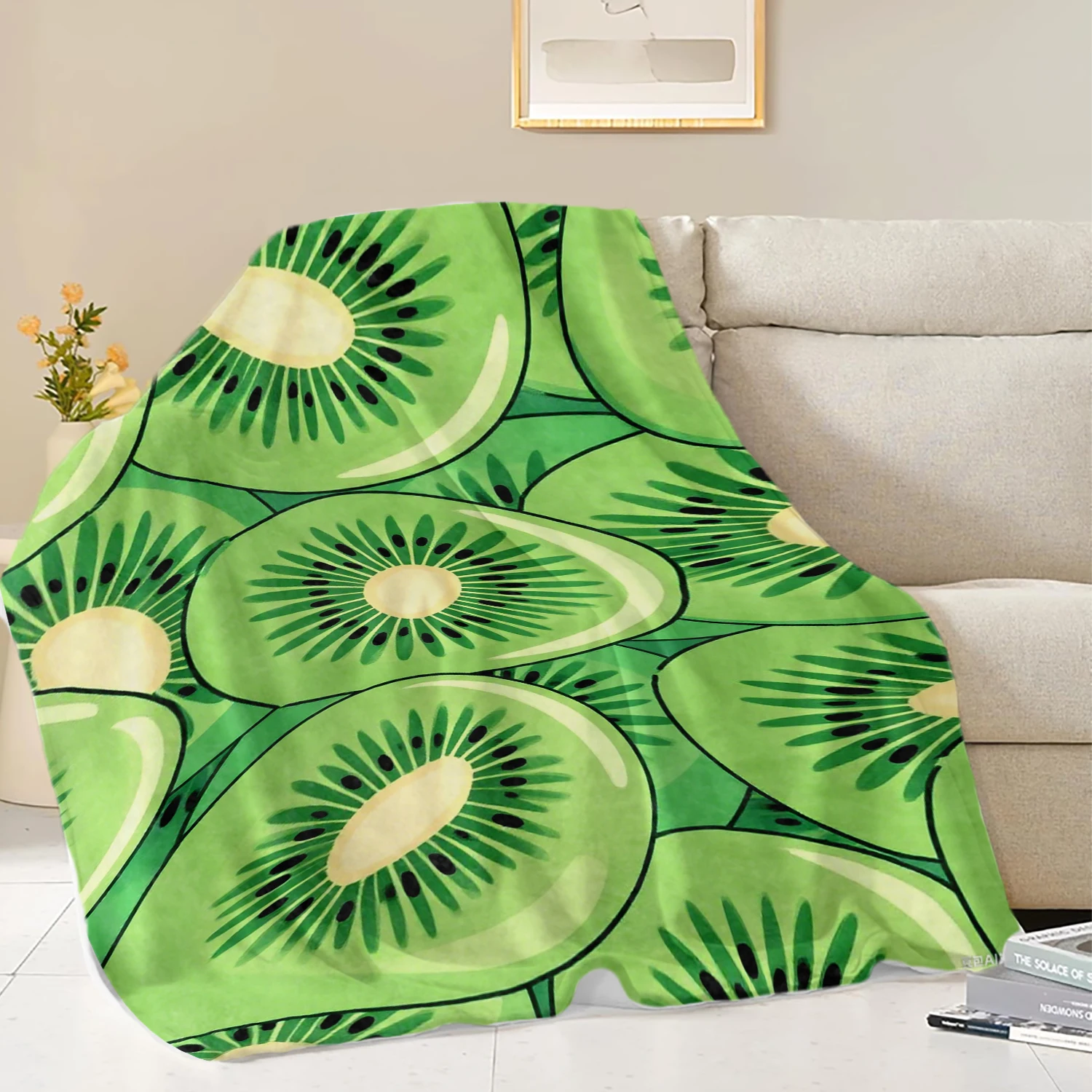 Fruits Oranges Lemons Grapefruits  Printed Blanket Soft Fleece Warm Flannel Life Throw Blankets for Sofa Bedding Quilt