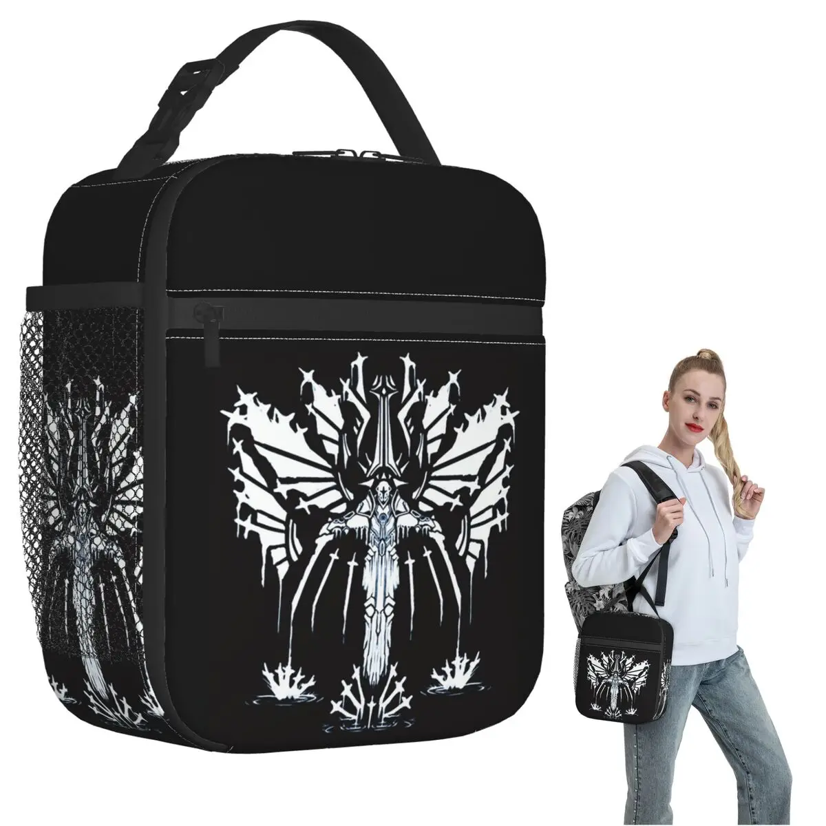 

Ultrakill Game Insulated Lunch Bag for Women Children Portable Food Boxes Thermal Lunch Box Tote