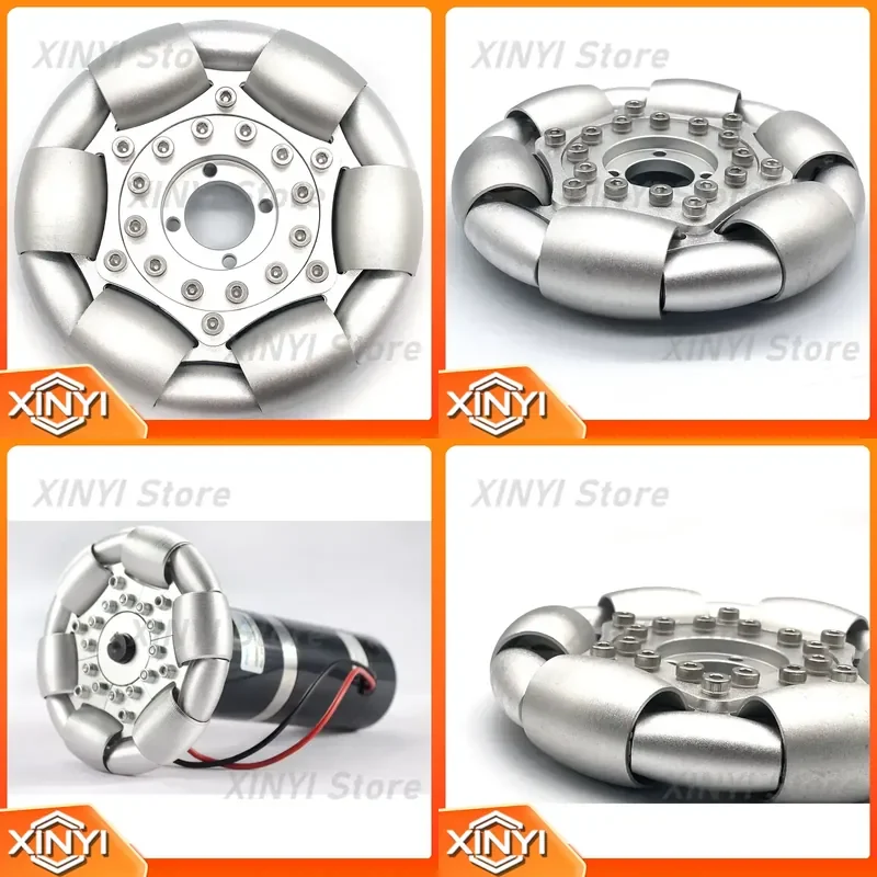 for 14210 Aluminum Single Omni Wheel 127mm 20kg Load Capacity Ball Balance Ballbot Industrial Conveyor Mining Applications