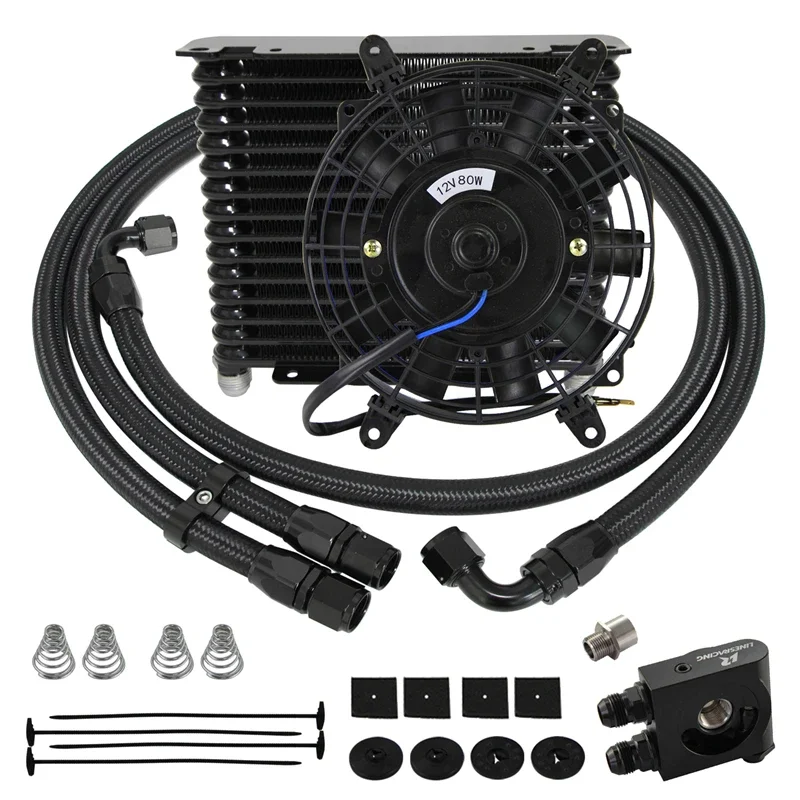 AN10 15 Row Universal Transmission  Engine 32mm Oil Cooler 7