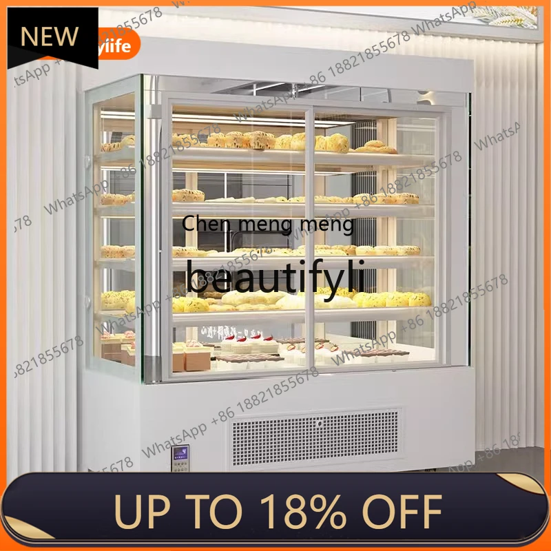 

Z189 Vertical Cake Cabinet Commercial Air-cooled Front-opening Door Dessert Fruit Fresh-keeping Refrigerated Display Cabinet