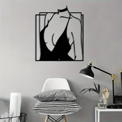 CIFbuy Woman Wall Sign, Metal Wall Art Ornament, Aesthetic Wall Decoration Minimalist Line Abstract Metal Hanging
