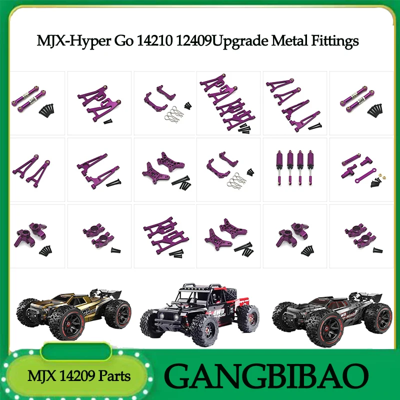 MJX-piezas De Repuesto Originales Hyper Go, 1/14 14210.14209, Kits Modificados, Drift RC Cars, Accesorios, Actualización Metal