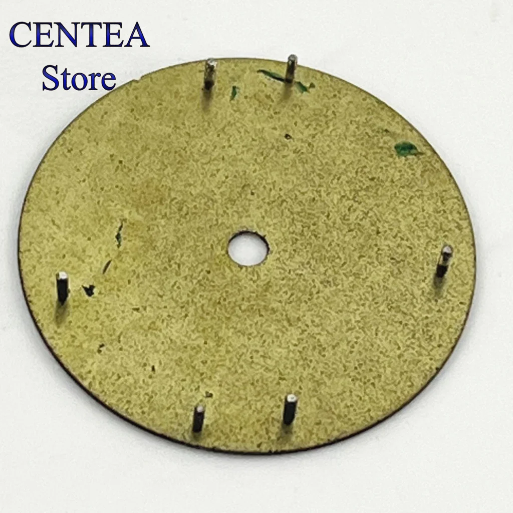 RICHUS 28.5mm black sterile watch dial green luminous fit NH34 NH35 NH36 ETA2824 Miyota8215 movement