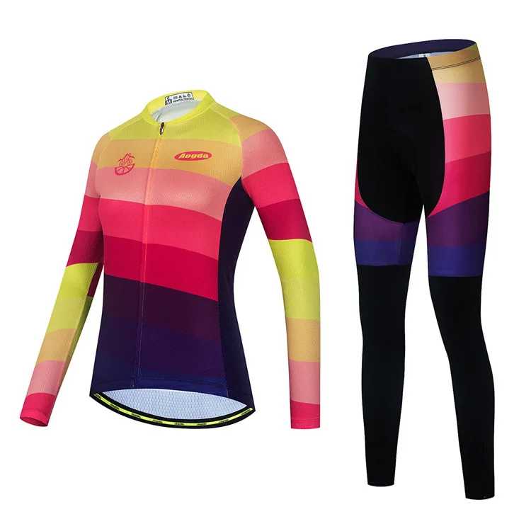 Long Cycling Pants With Padding for Men Suits Sleeve Jersey Summer Men's Shirt Wear Set Clothing Man Jumper Breathable Bike Leg