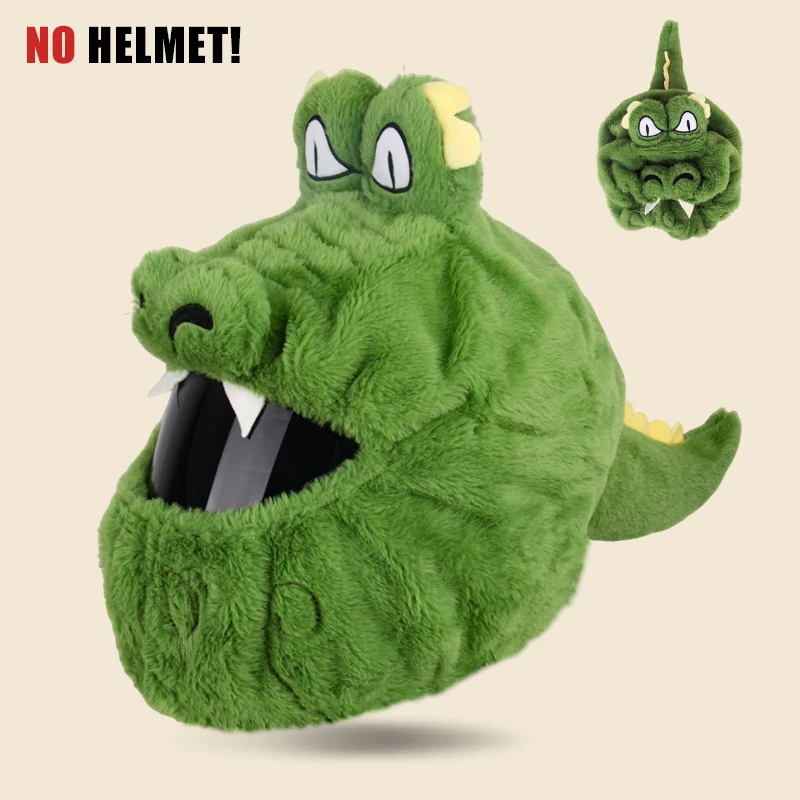 Helmet Protection Headgear Cover Cartoon Fluffy Plush Set For Motorcycle Full-Face Protective Case Motorbike Safety Trendy