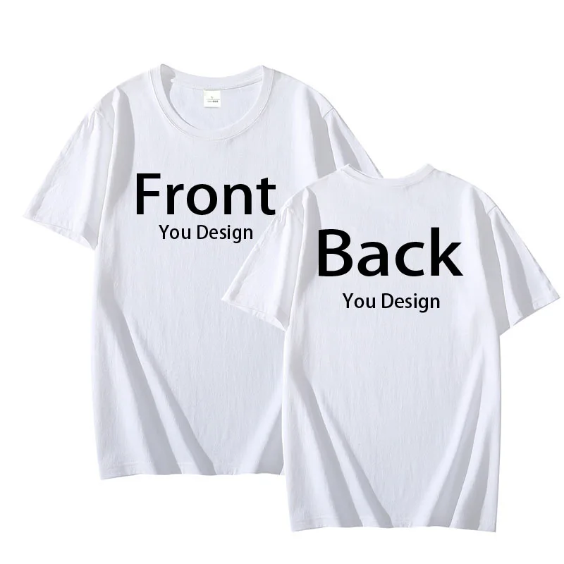 Front and Back Custom T-Shirt Inspired T Shirt Personalized Tshirts Men Women DIY Photo Picture Shirt Camiseta Personalizada Tee view 3
