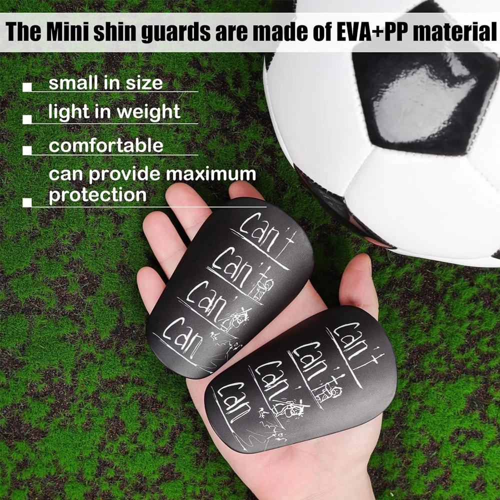 1Pair Mini Soccer Shin Guards - Ultra Lightweight Football Shin Pads for Kids/Youth/Adults - Breathable PP+EVA Protective Gear