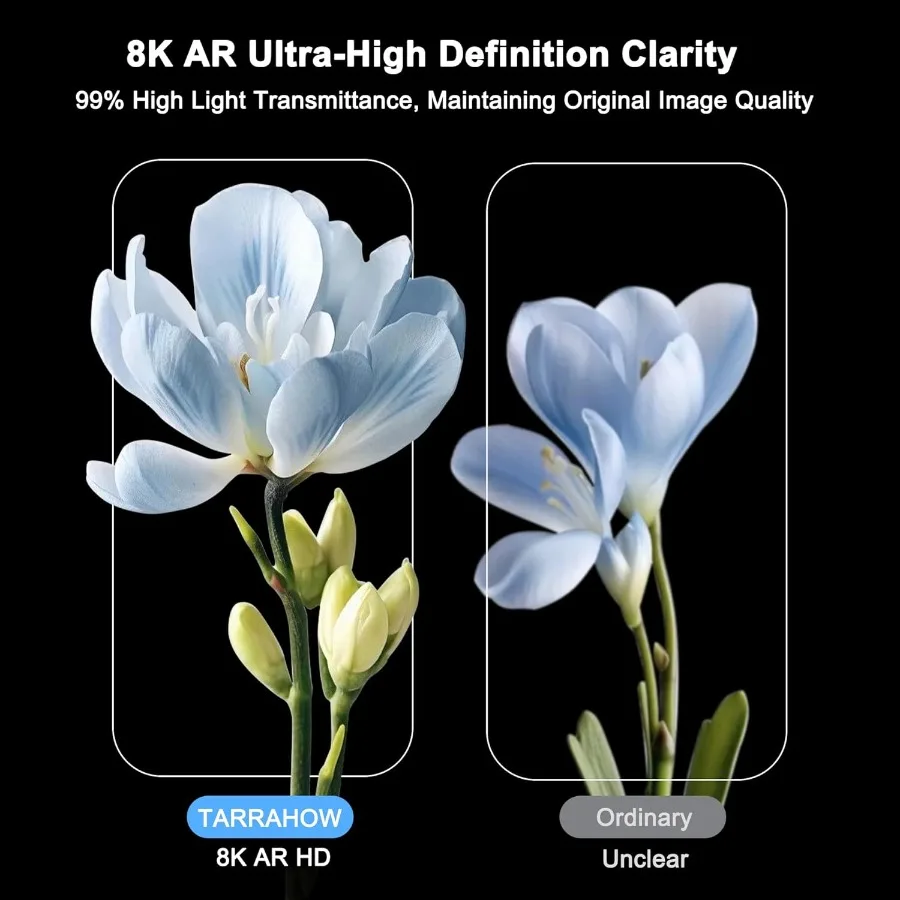 Paquete de 2 protectores de pantalla antirreflectantes para iPhone 17 Pro Max [6,9 pulgadas] grado militar 9H cobertura de borde completo vidrio templado AR