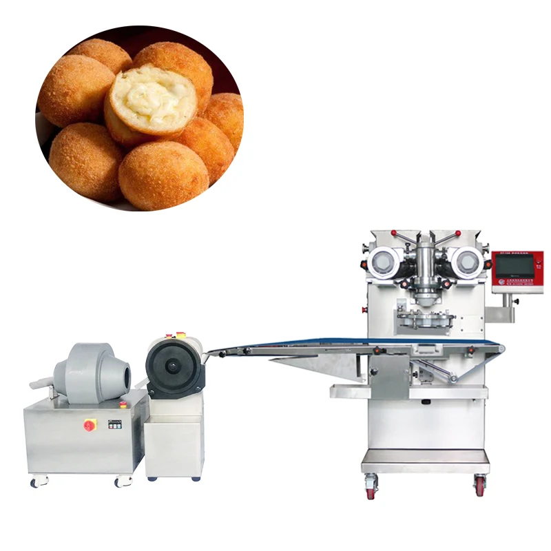 Encrusting Machine for Meatballs Industrial Baking Equipment for Home and Restaurant Use Large Scale Automated
