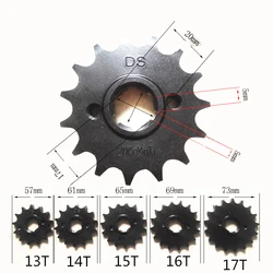 Motorcycle RE engine Motorcycle Front Sprocket 13/14/15/16/17T teeth 428 DS High Steel Concentrate 20CrmnTi  sprocket teeth disk