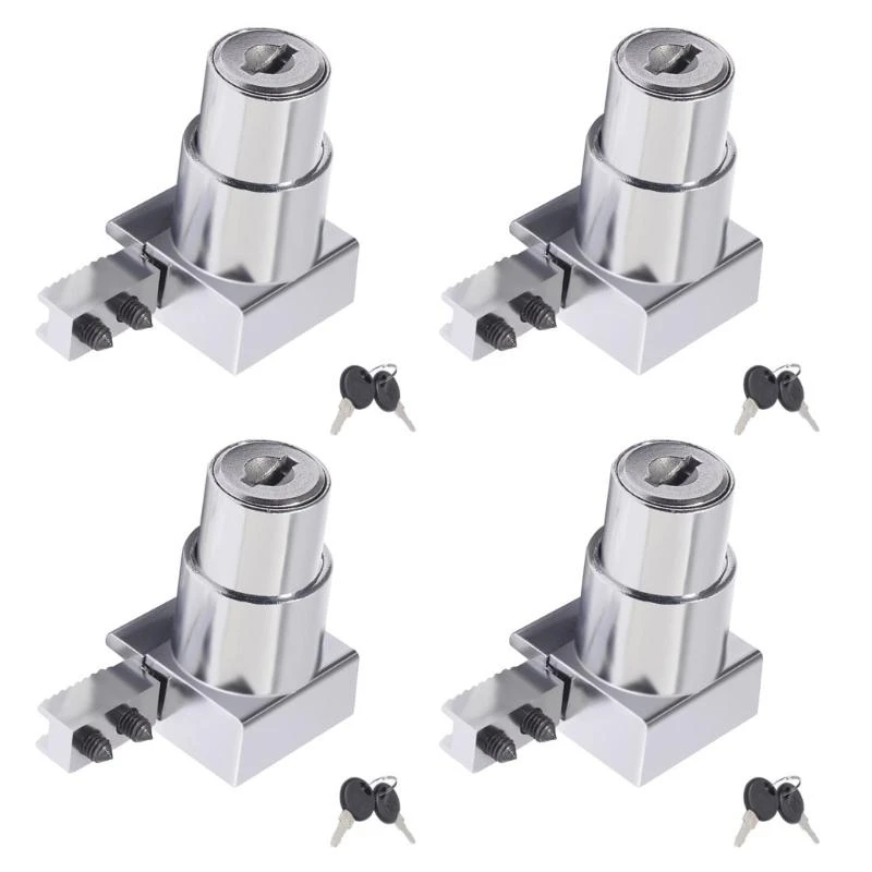 

Plunger Push Lock Glass Cabinet Lock, for 5-8mm Door 15UB