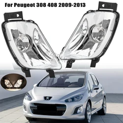 1pcs Fog Light For Peugeot 408 2010 2011 2012 2013 for peugeot 308 Headlight Fog Lamp Foglight Car Lights assembly ACCESSORIES