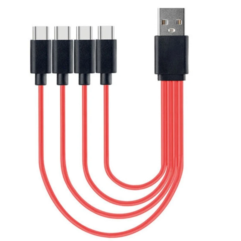 4 in 1 Converti cavo splitter USB di tipo C Adattatore di ricarica rapida a 4 porte per connettore del cavo del caricatore del