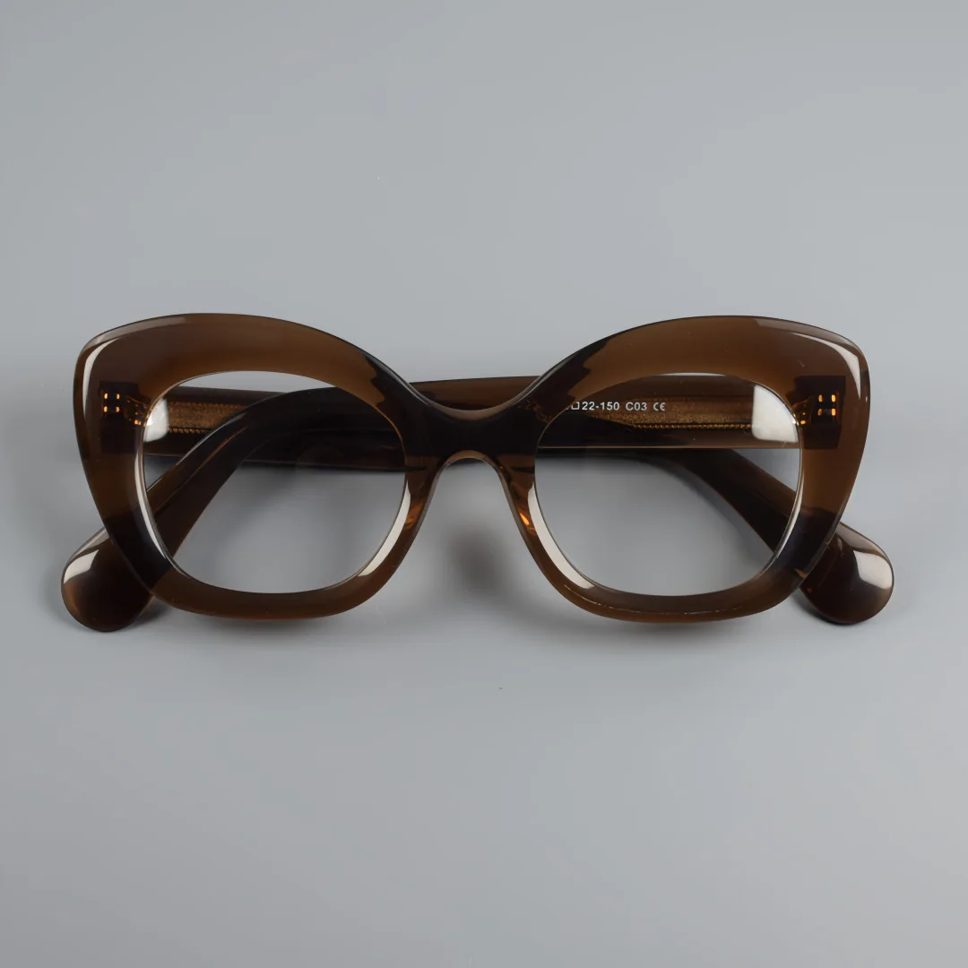 

Fashion Round Acetate Frame Presbyopia Glasses Diopter Finished Prescription Reading Eyewear Retro Optical Spectacle Eyeglasses