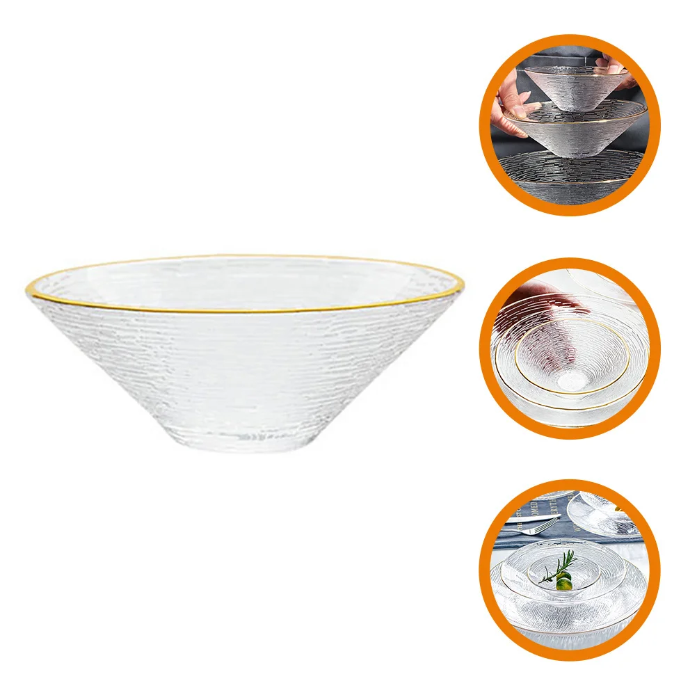 

Glass Salad Bowl Food Grade Glass Large Serving Bowl for Salads Fruits Snacks and Entertaining Salad Bowls