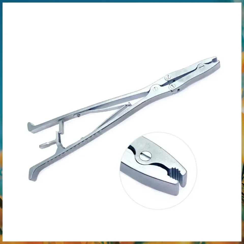 5.5mm Double Joint Rotating Rod Holding Forceps Stainless Steel Orthopedic Spinal Surgical Instrument for Pet
