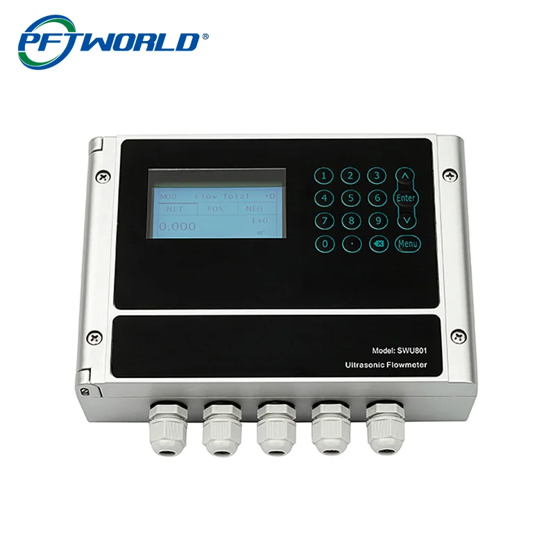 SWU801 Dual Channel 40-6000mm Clamp Smart Water Meter Portable Ultrasonic Flowmeter