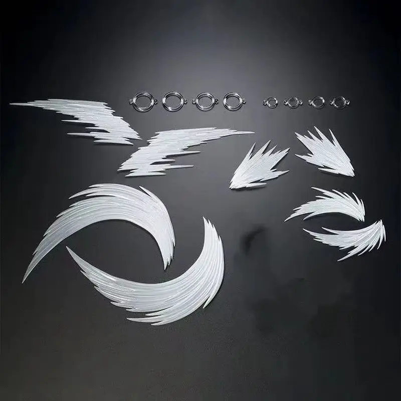 Wind Blade son guku Special Effect Series SHF The Smoke Effect Piece White Ver. مجموعة شخصيات الرسوم المتحركة نموذج لعبة مخصصة #3