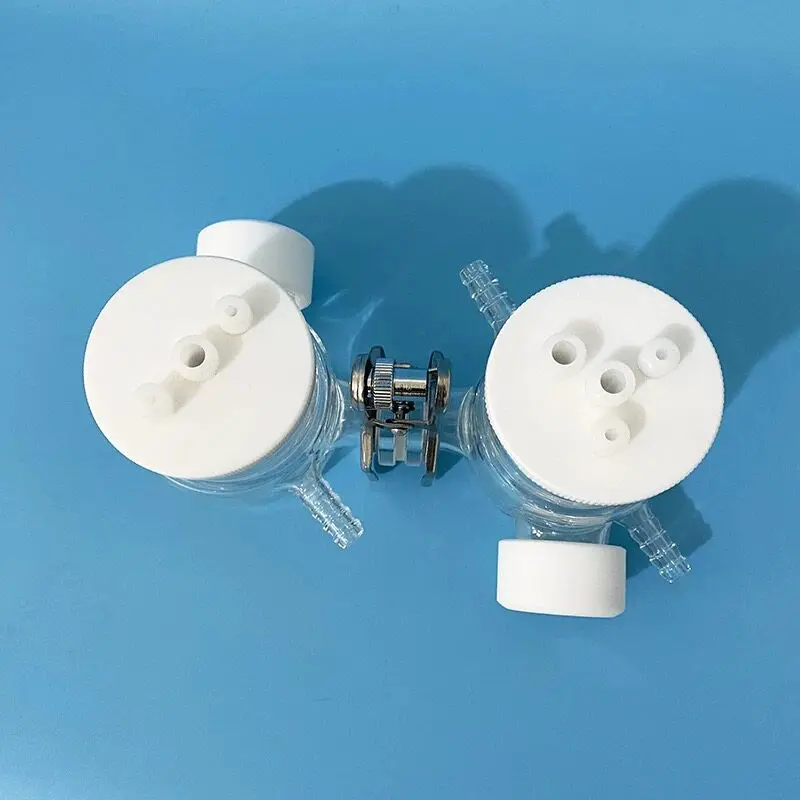 H-type temperature controlled double-sided photoelectrochemical cell with sandwiched quartz light window