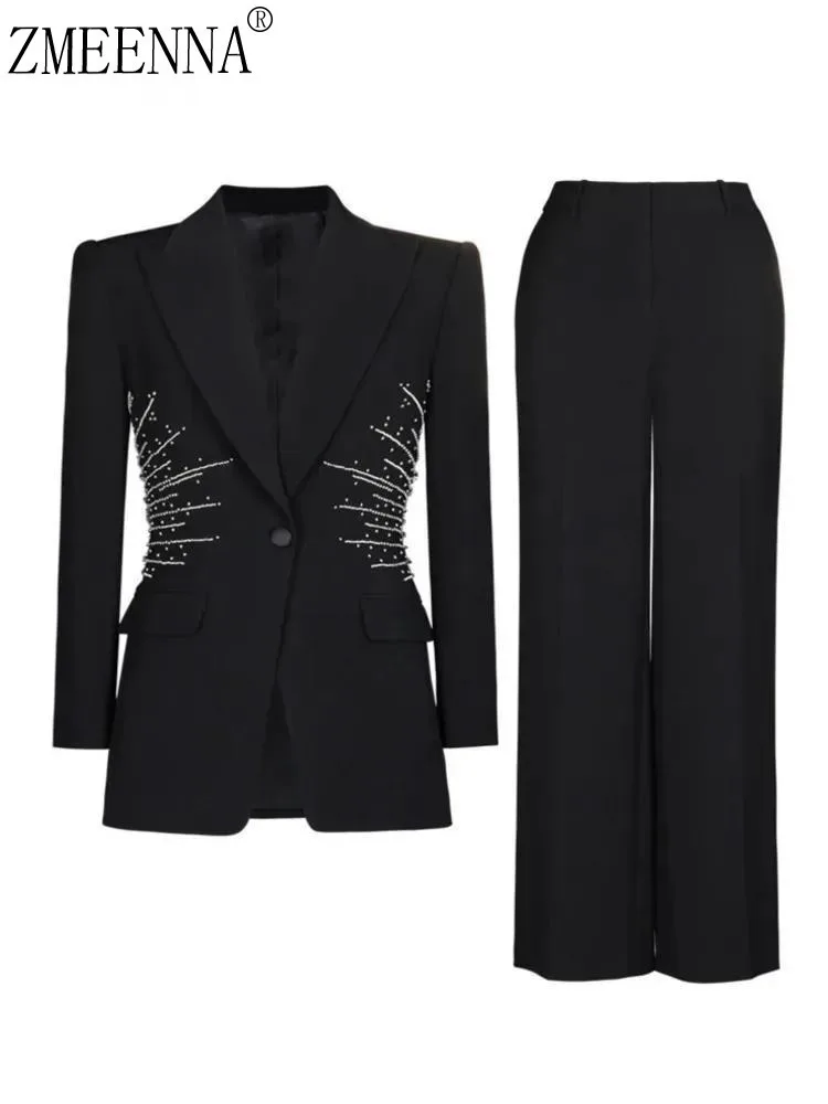 

ZMEENNA Women's Two Piece Outfit Casual Long Sleeve Top And High Waist Pants Set Stylish And Comfortable Everyday Wear ZM830