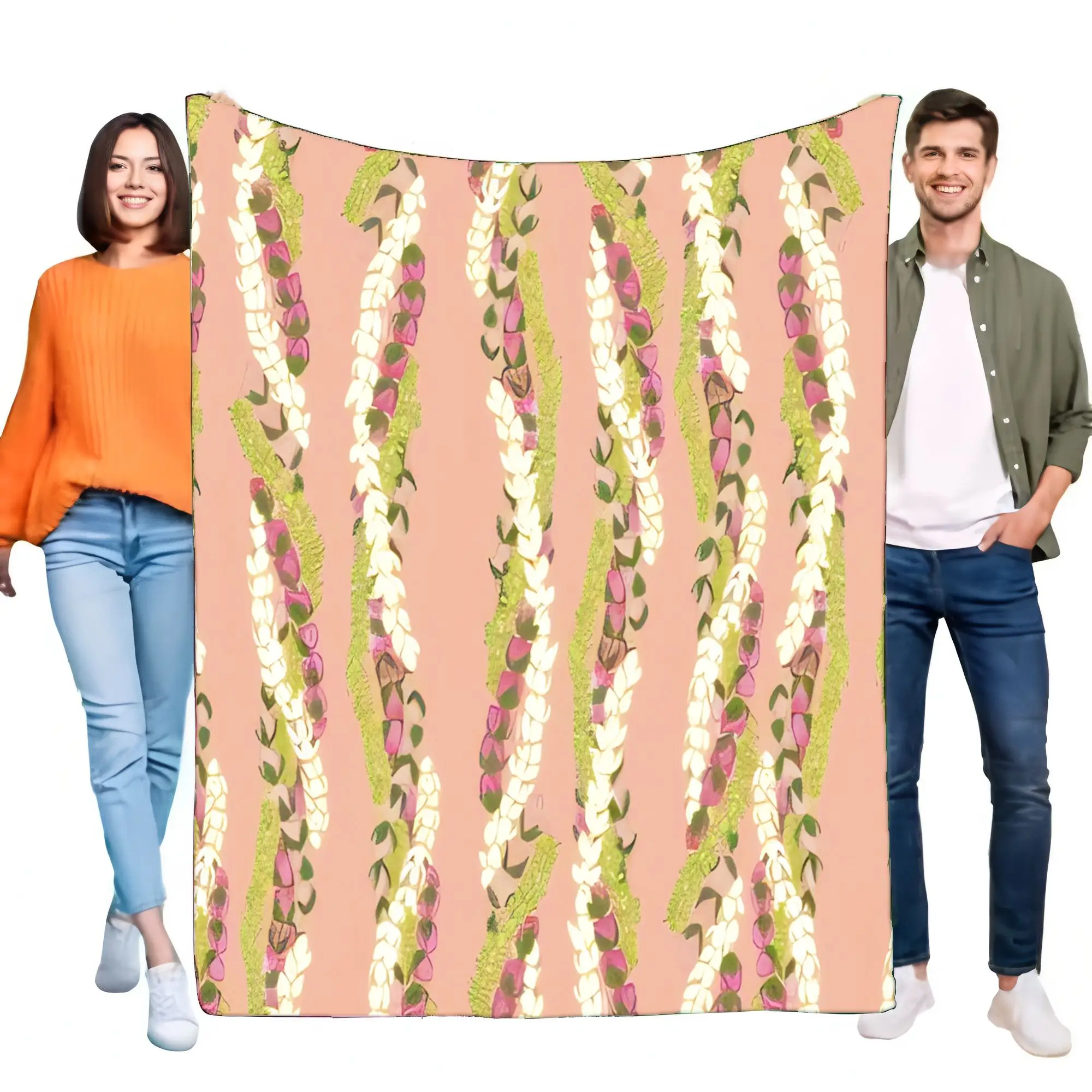 Elegant Floral Pattern Blanket Soft Warm Bedding Throw for Cozy Home Decor Perfect Gift for All Occasions