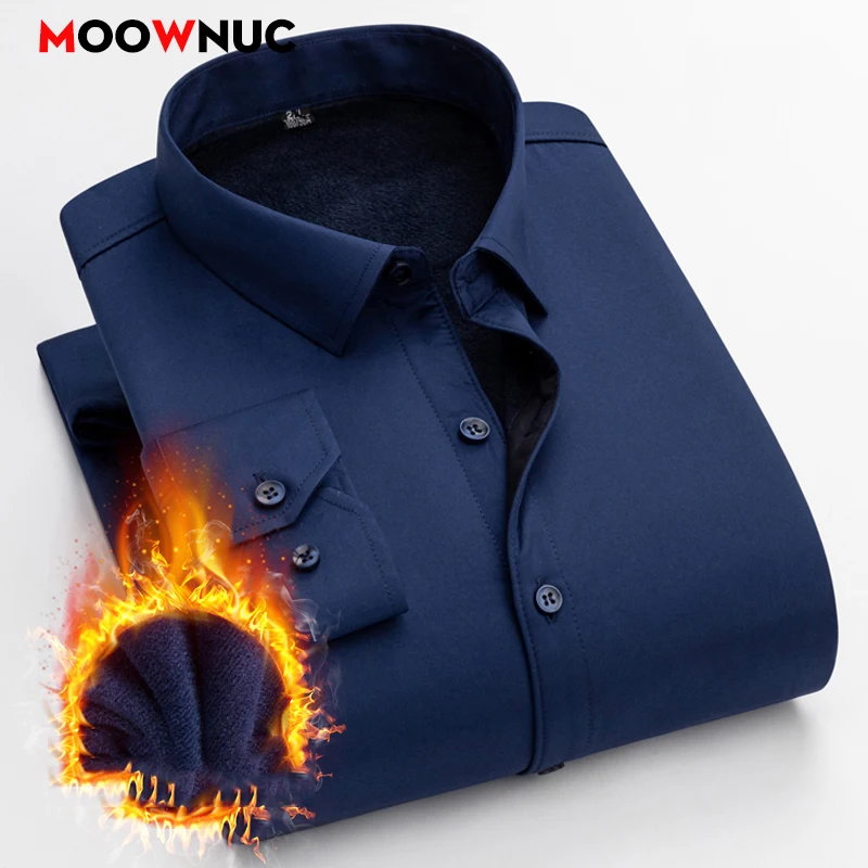 

Long Sleeve Shirt Men Mens Clothing Casual Shirt Winter Blouse Men's Streetwear Spring Autumn Streetdress Thick Hombre Camisas