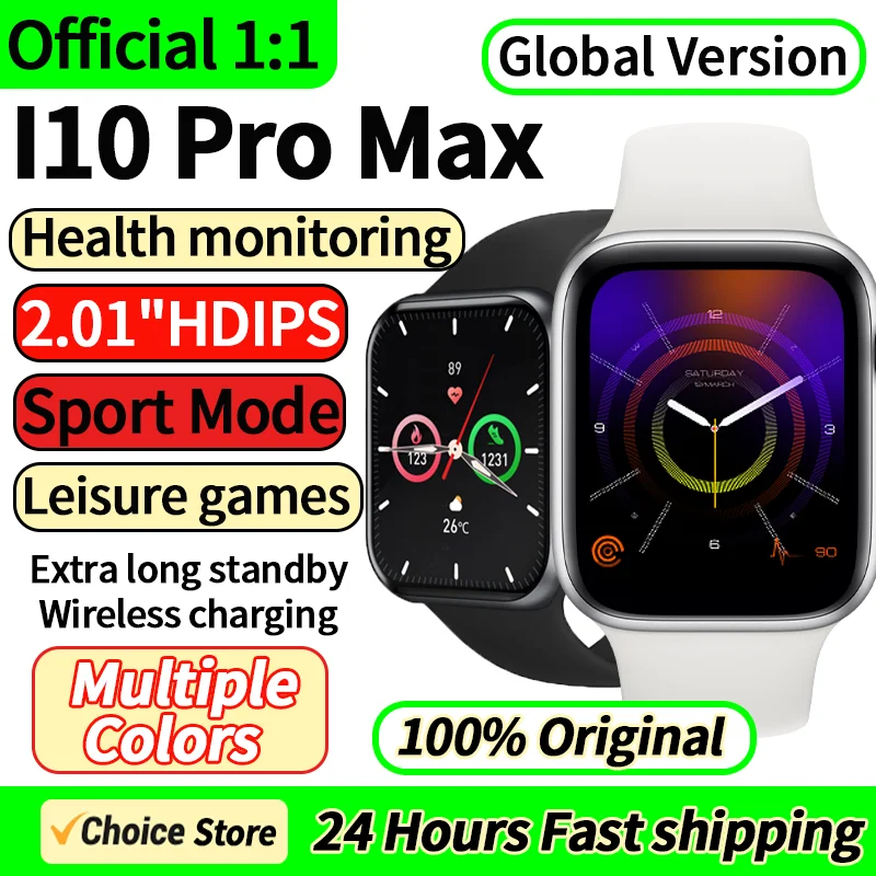 I10 Pro Max 2024 New Smart Watch Dynamic Island Answer Call Sport Fitness Tracker Custom Dial Smartwatch Men Women Gift