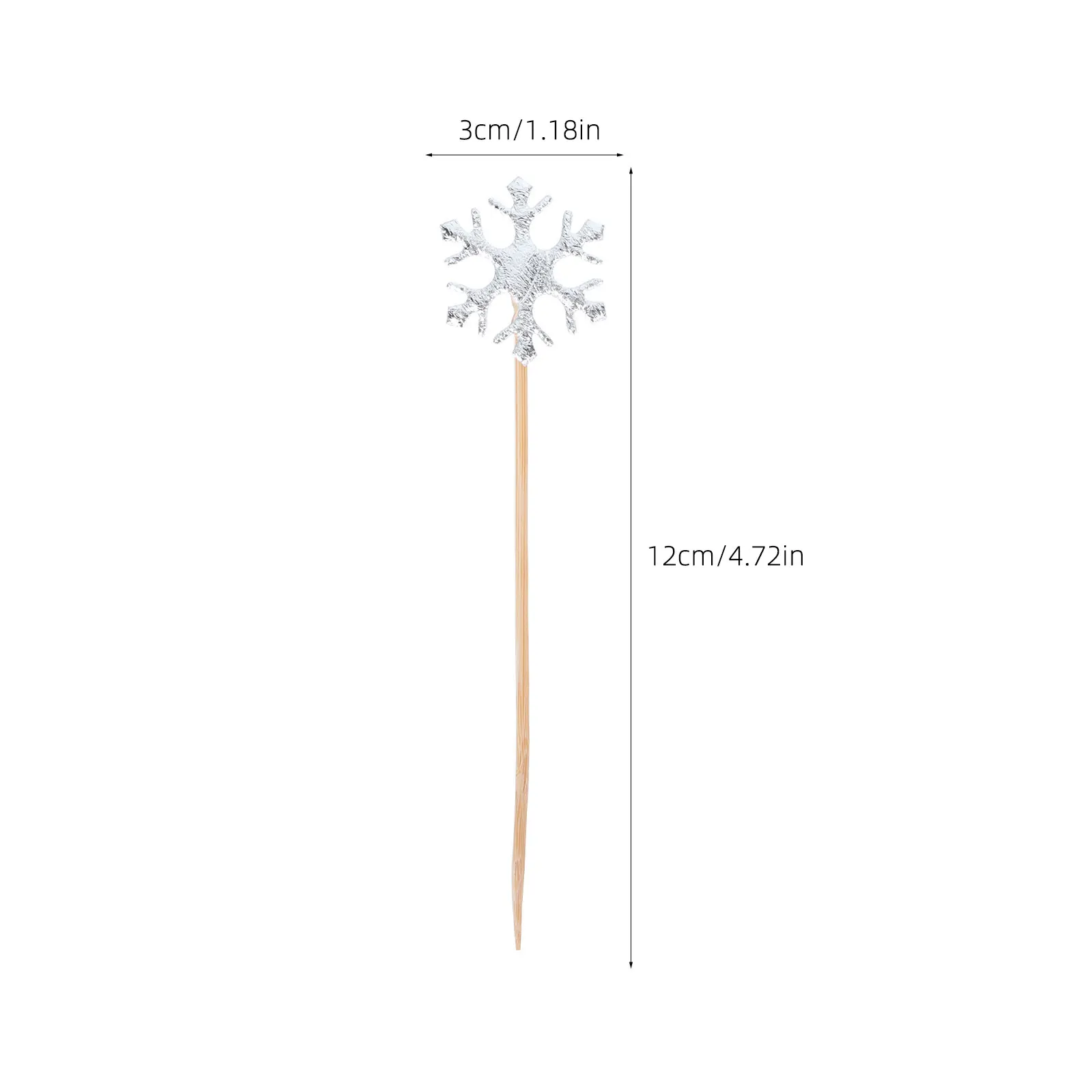 

50pcs Cake Toppers Snowflake Decorations for Christmas Baking Ornaments Dessert Accessories Perfect Birthdays Festive