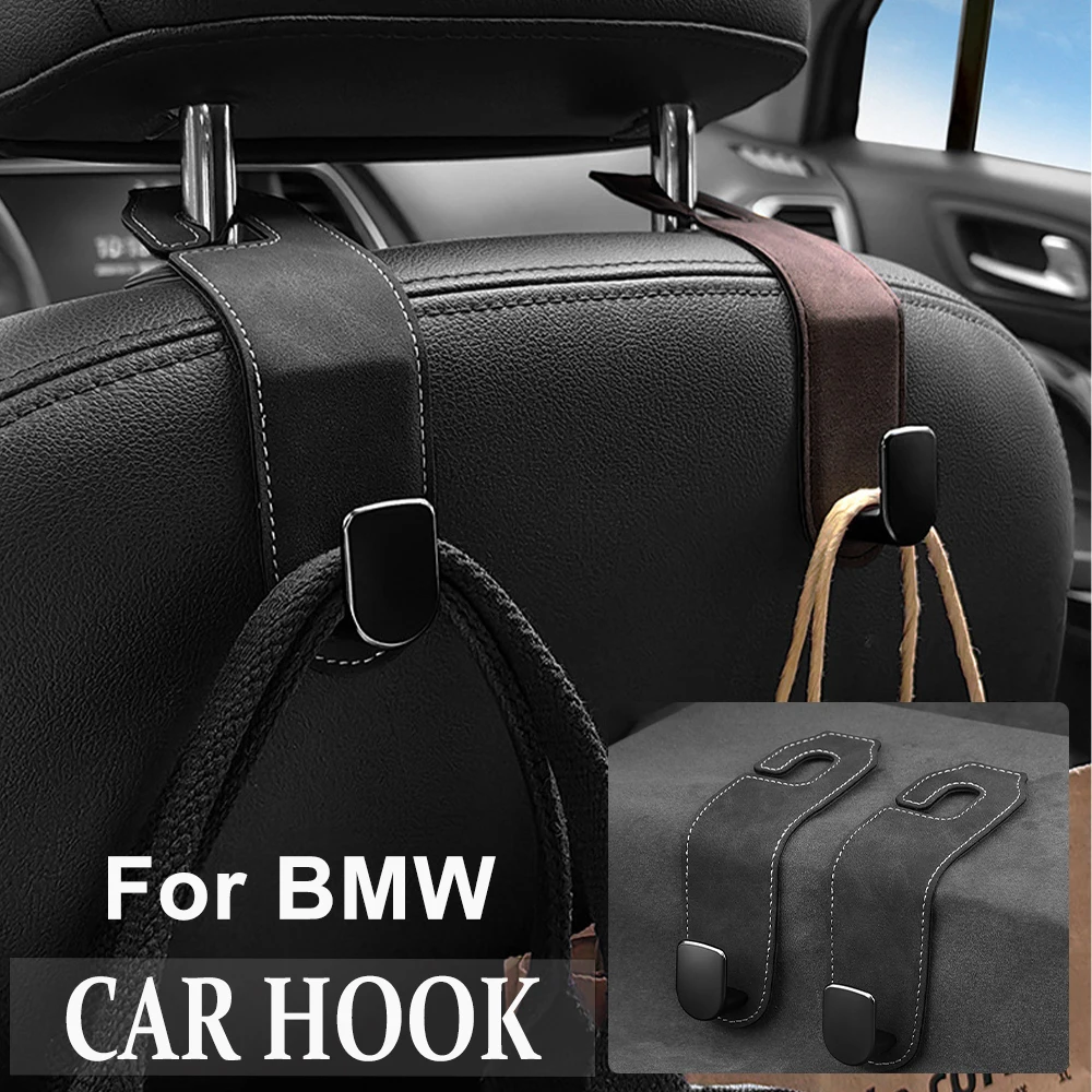 

Car Seat Headrest Hook For BMW X2 X3 X4 IX X6 X7 X1 X5 M3 M4 M5 M6 M8 E60 E61 E70 E81 E87 E90 E91 E92 Suede Car Storage Holder