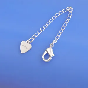 10x Großhandel Mode Schmuck Entdeckungen Erweiterung Aktueller 925 Silber Still Cor Heart Tag Hummer Chole 6 Hauptverkaufsverschluss von Silber 925 - №1