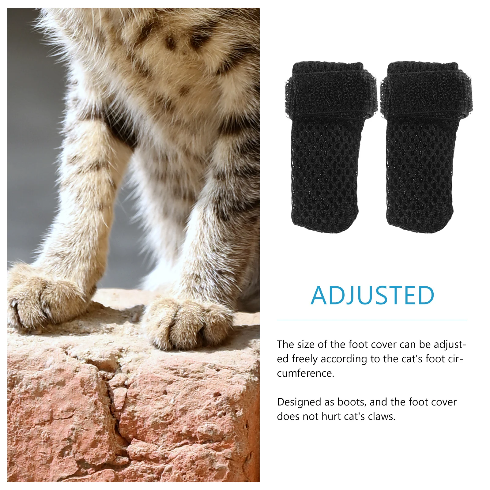 

4Pcs Cat Paw Protector Boots Easy Onoff Design for All Cats Feeding Medicine Scratch Prevention Shoes for Cats