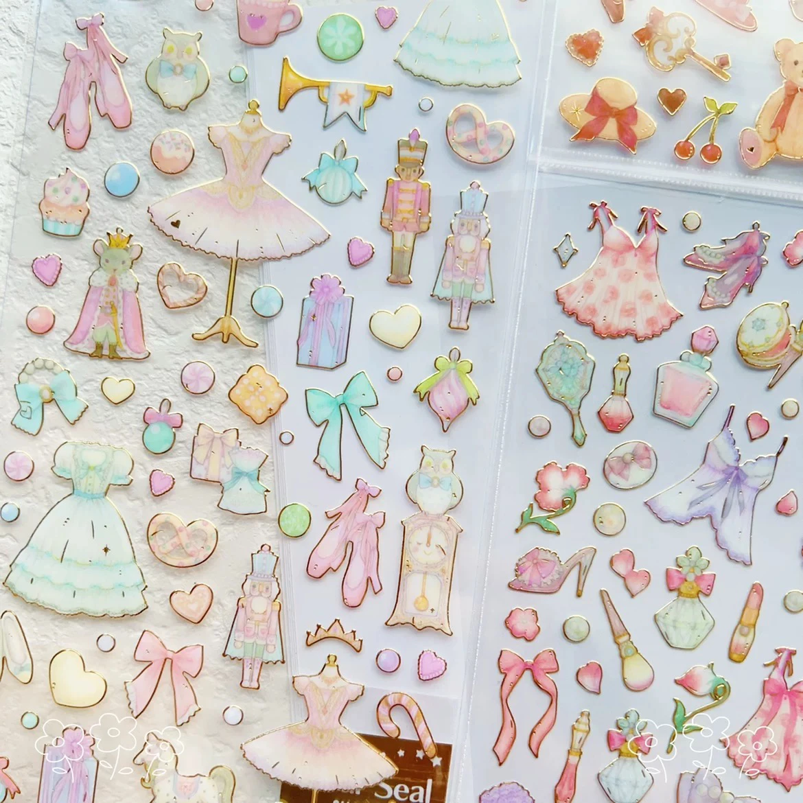 3 قطعة/6 قطعة حلم تنورة الباليه الحيوانات التذهيب ملصقات ديكور سكرابوكينغ Diy بها بنفسك المجلات لطيف مذكرات القرطاسية ملصق المدرسة