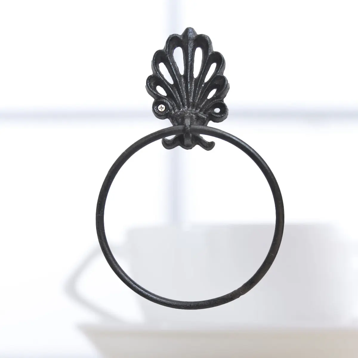 

Винтажное кольцо для полотенец, водонепроницаемое, настенное, аксессуар для ванной комнаты, современный дизайн со скрытыми винтами, для дома, офиса, спальни, гардеробной