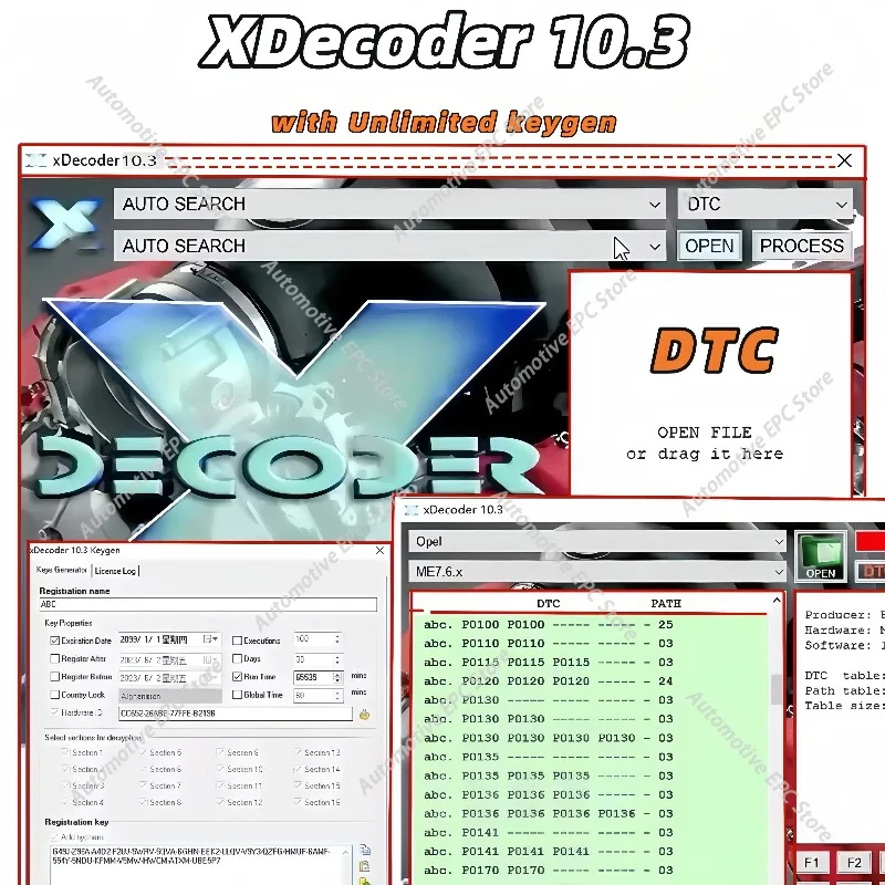 

Xdecoder 10,3 2026 с устройством для удаления Keygen DTC Crack DTC OFF Удаление программного обеспечения Полная версия для Hyundai/VAG EDC15 EDC16 EDC17 Xdecoder