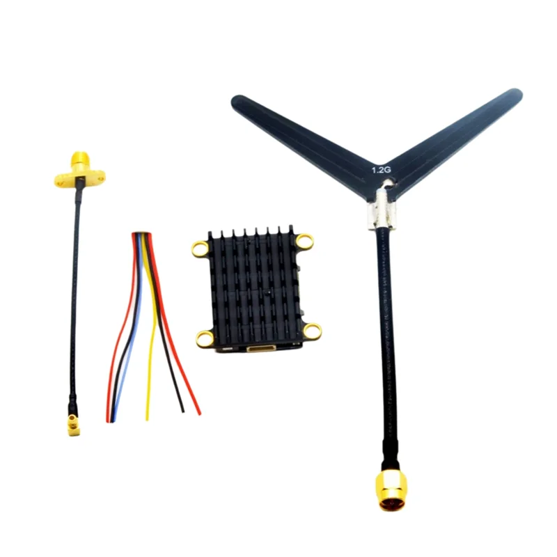 

JY-1.2G 1.3G 1 Вт/1,6 Вт/2 Вт FPV VTX 1000 МВт 1600 МВт 16-канальный FPV видеопередатчик для FPV RC Drone