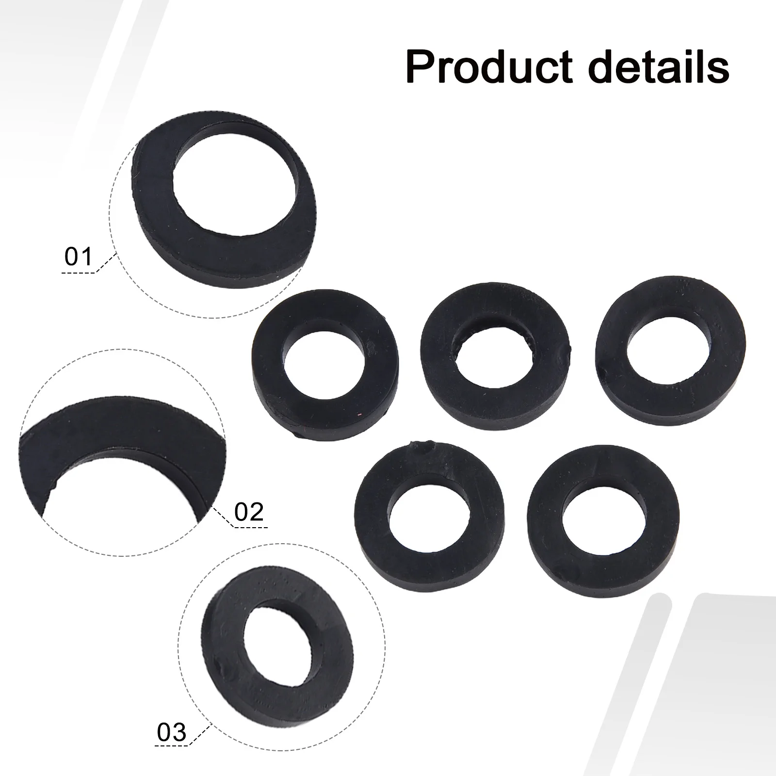 13pc Mixed Tap Washers Rubber Washers Drip Sink Shower Hose O-Ring Gasket Seal 3/8