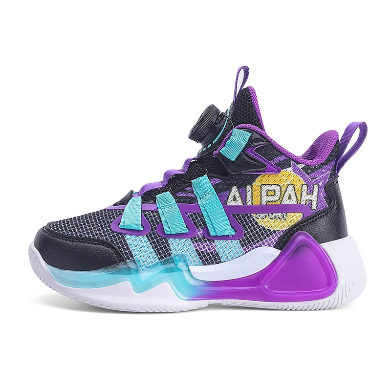 

New Kids Shoes Boys Basketball Shoes High Top Children Sneakers for Girl Outdoor Running Sports Tennis Athletics Trainer Shoes