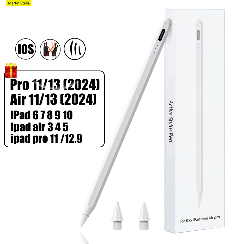 Stylus Pen for ipad 2024 Pro 13 Air 11 Apple Pencil Pro 2 1 iPad Air 5 4 3 9 10 Generation Mini 6 5 11 12.9 10/9/8/7/6 Pen