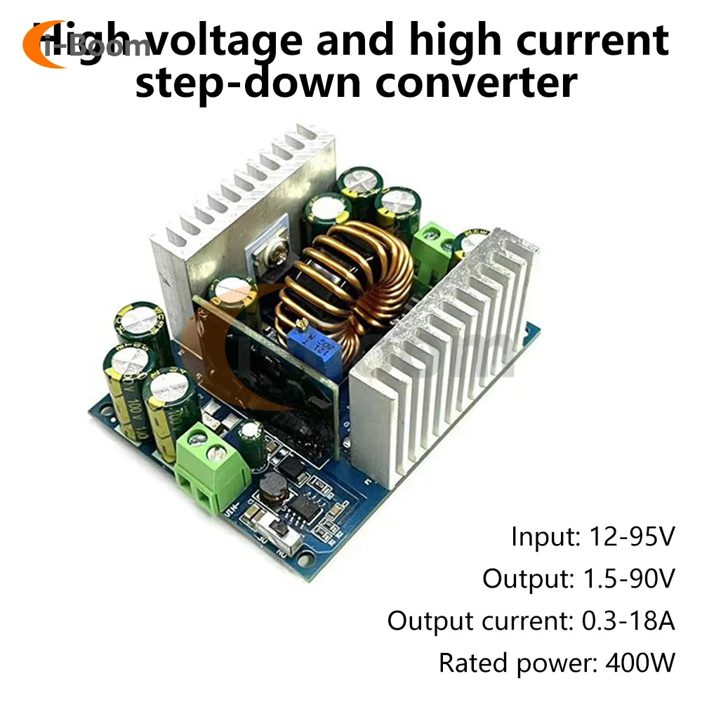 DC12-95V to 1.5-90V 18A Buck Module Adjustable Regulator Power Supply Voltage Regulator Electrical Instruments