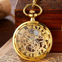 Rame Steampunk Vintage Pocket Watch collana pendente Hollow pocket fob orologi uomo donna Hollow Gear relojes de bolsillo