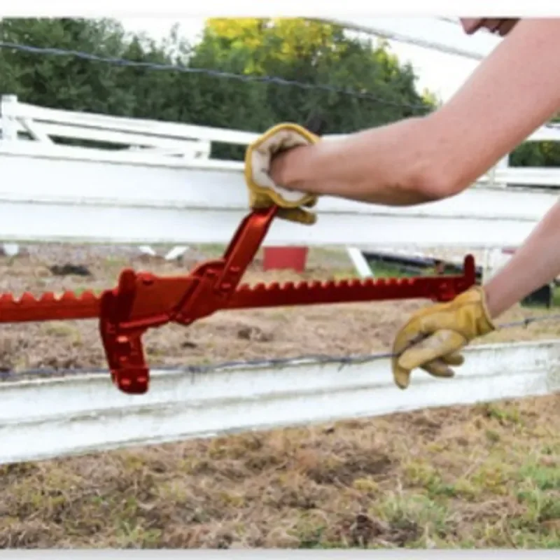 Chain Link Fence Stretcher Multifunctional Wire Puller Garden Mesh Reinforcer Heavy Duty Tensioning Tool for Installation